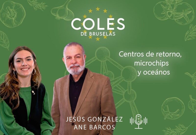 Jes&uacute;s Gonz&aacute;lez y Ane Barcos en el programa Coles de Bruselas