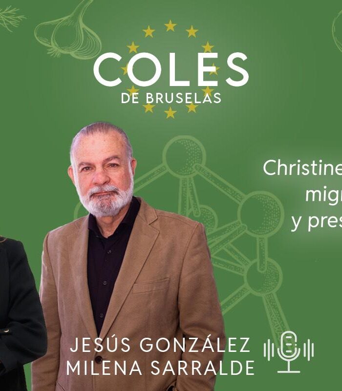 Jesús González y Milena Sarralde en el programa Coles de Bruselas
