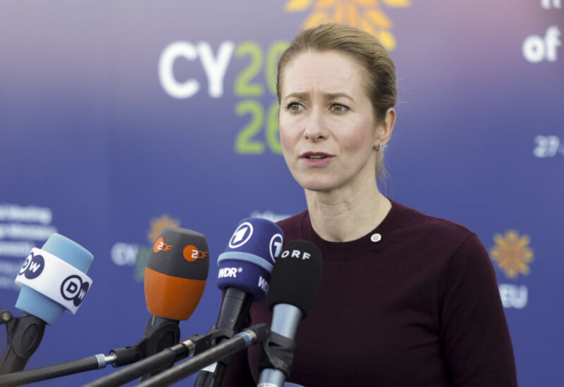 Kaja Kallas hablando sobre estrategia de la UE en negociaciones