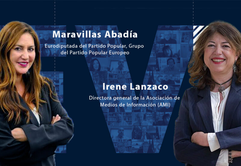 Maravillas Abad&iacute;a e Irene Lanzaco durante la entrevista sobre inteligencia artificial