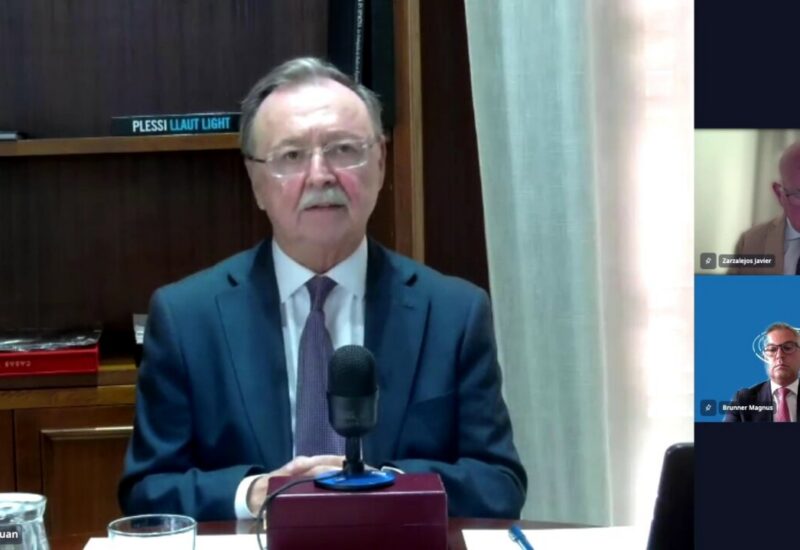 Juan Jesús Vivas hablando en la Comisión LIBE del Parlamento Europeo